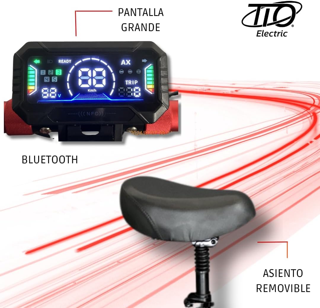 patineta y Scooter Eléctrico T5 Master PRO 1000w 65km