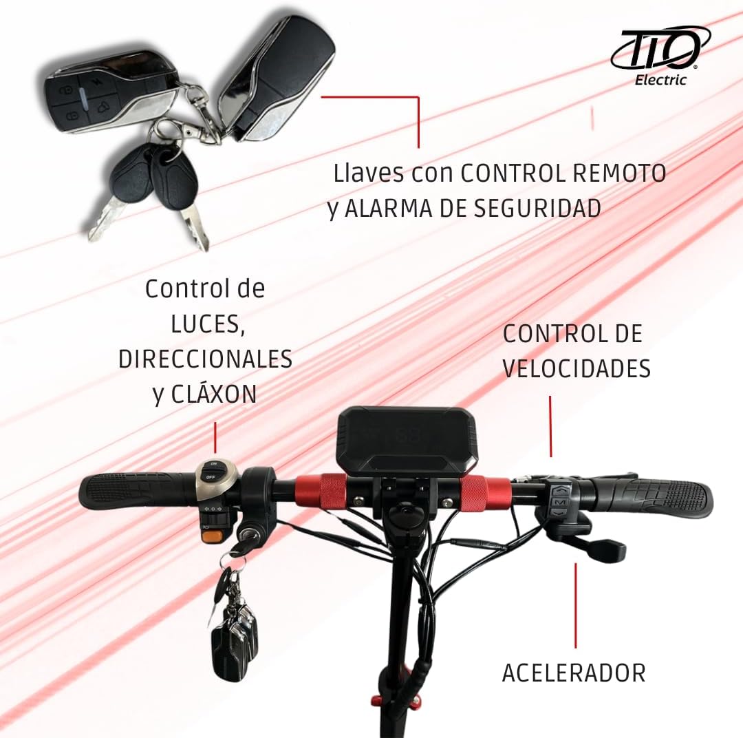 patineta y Scooter Eléctrico T5 Master PRO 1000w 65km