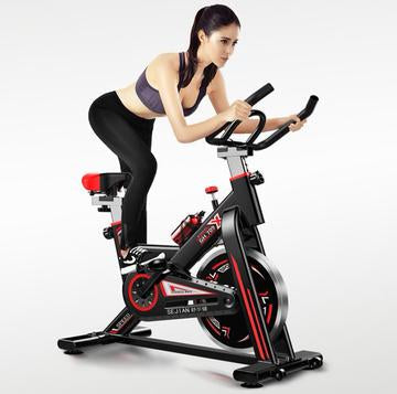 Bicicleta Estatica Spinning Gimnasio Fitness Pro + Sensor de cadencia y velocidad, 2 en 1 Bluetooth ANT+ RPM Set de Bandas Elásticas y de Tela