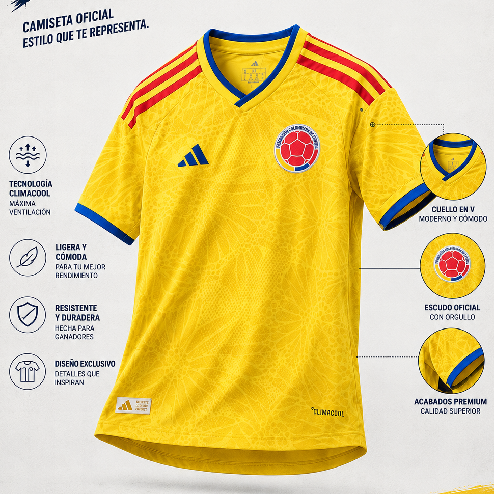 Camiseta Selección Colombia 2026  Envío Gratis 🇨🇴