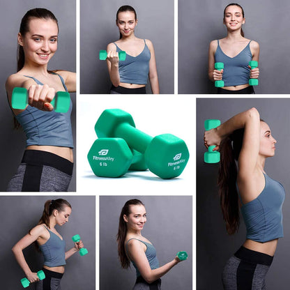 kit pesas de neopreno con revestimiento antideslizante 20 LB