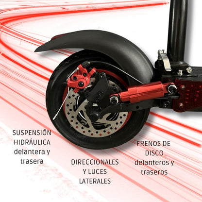 patineta y Scooter Eléctrico T5 Master PRO 1000w  65km