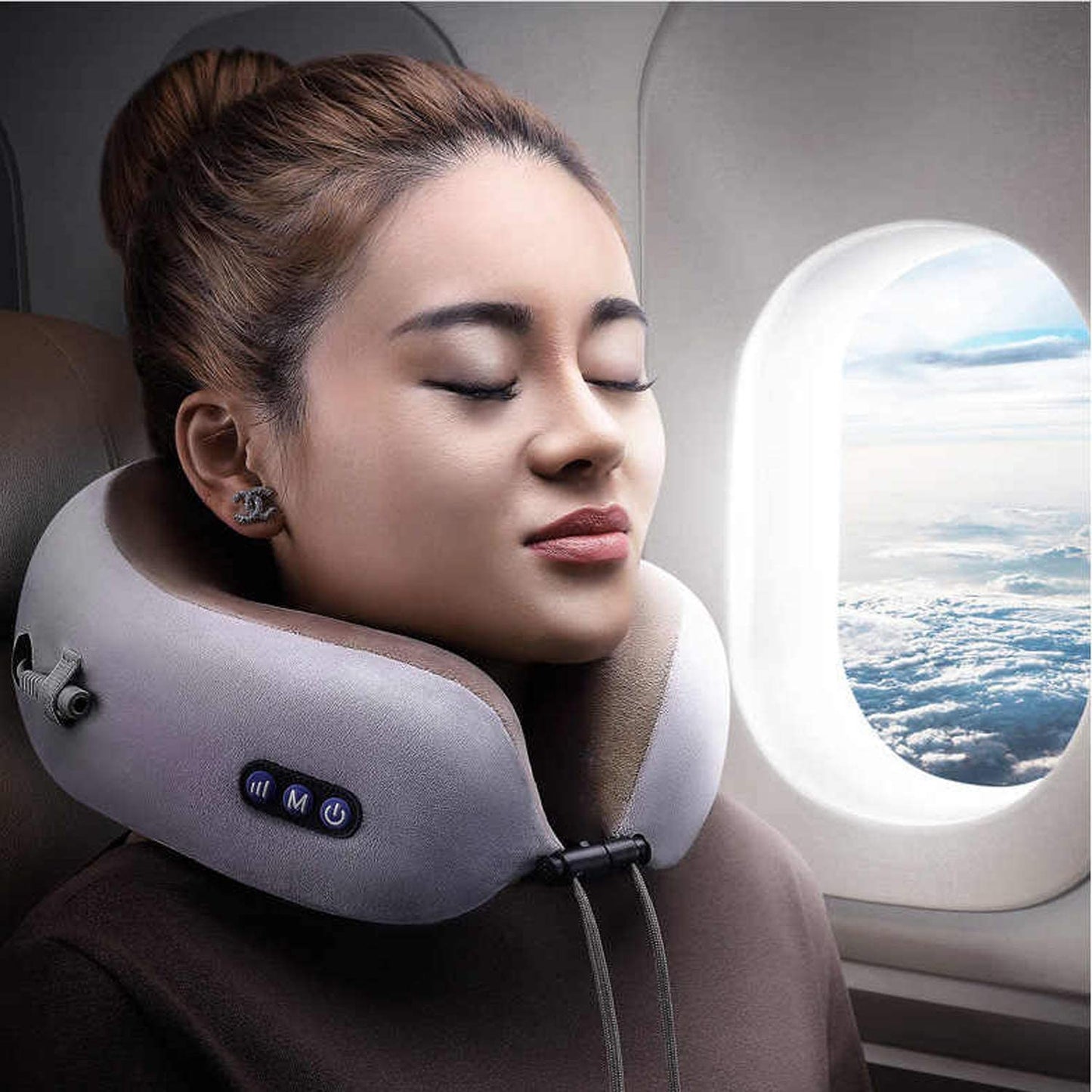 Cojín Masajeador Cuello  Electrico recargable PRO