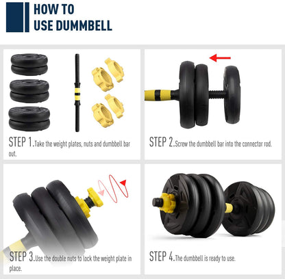 Kit pesas ajustables 20 kilos PRO