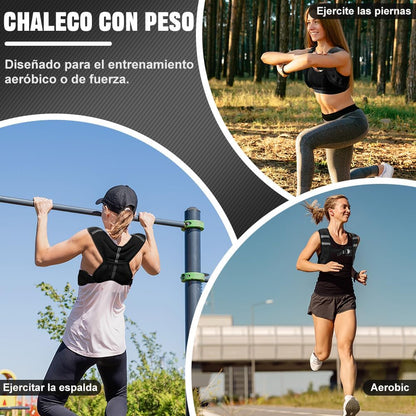Chaleco Entrenamiento PRO Peso 5kg Gym Crossfit Equipo Fitness y running