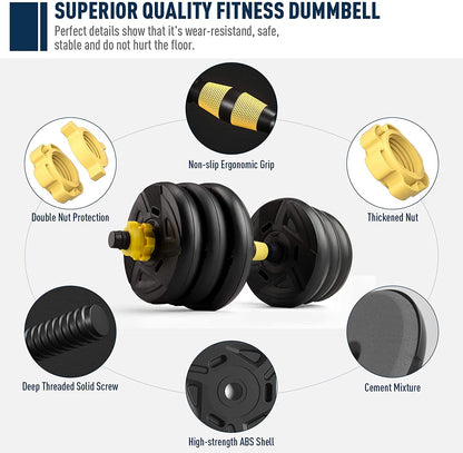 Kit pesas ajustables 20 kilos PRO