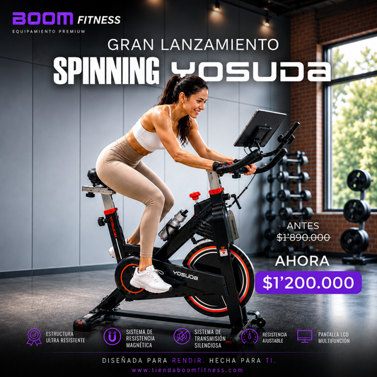 Bicicleta spinning  YOSUDA PRO con Resistencia magnética Volante 20 KG Ultra Silenciosa