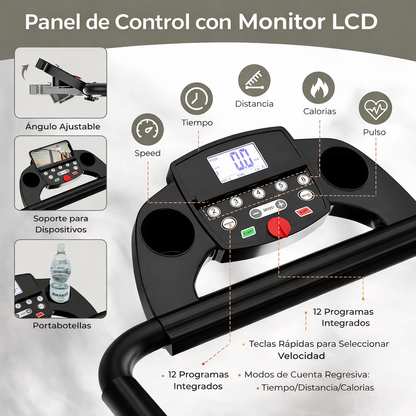 Caminadora Trotadora Eléctrica de Alto Rendimiento motor 2.5HP y Garantía de 1 Año