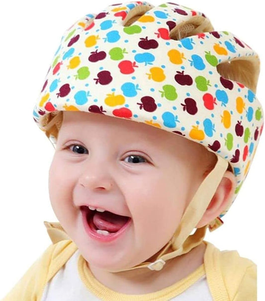 asco para Bebé de Protección y Seguridad para Niños para Proteger Cabeza Infantil; Ideal para Gatear y Bicicleta de Niño y Niña; Gorro Ajustable Impreso Protector Antigolpes