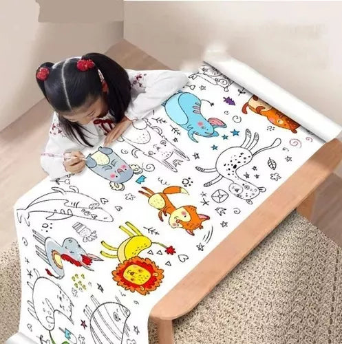 Set Kit Creativo Arte Dibujo Maleta 145 PREMIUM + ROLLO PAPEL DIBUJO