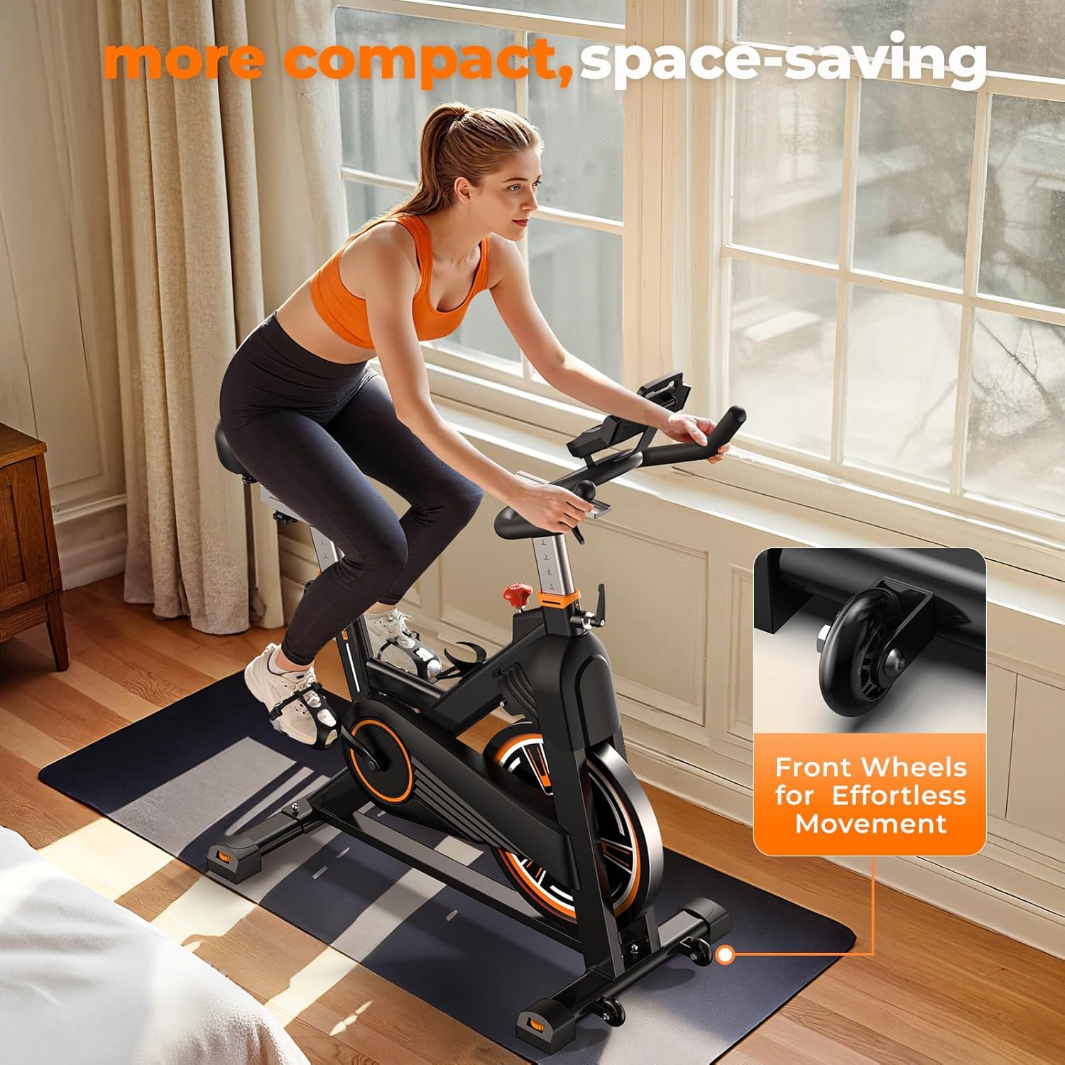 Bicicleta spinning  YOSUDA PRO con Resistencia magnética Volante 20 KG Ultra Silenciosa