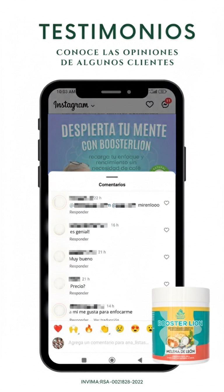 BOOSTER LION® Potencia Natural para tu Mente y Memoria