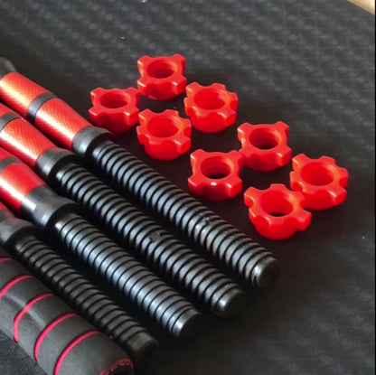 Kit pesas 40 libras PRO Multifuncional + barra larga 1,40 M + LAZO PRO DE SALTO